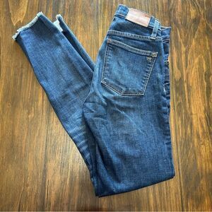 Madewell 9" high rise skinny jeans distressed size 24